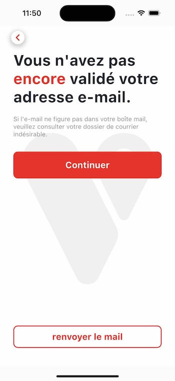 Page de vérification amil